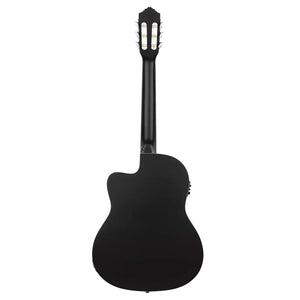 Ortega Family Series RCE125SN Thinline Acoustic-Electric Nylon Guitar Satin Black w/Bag