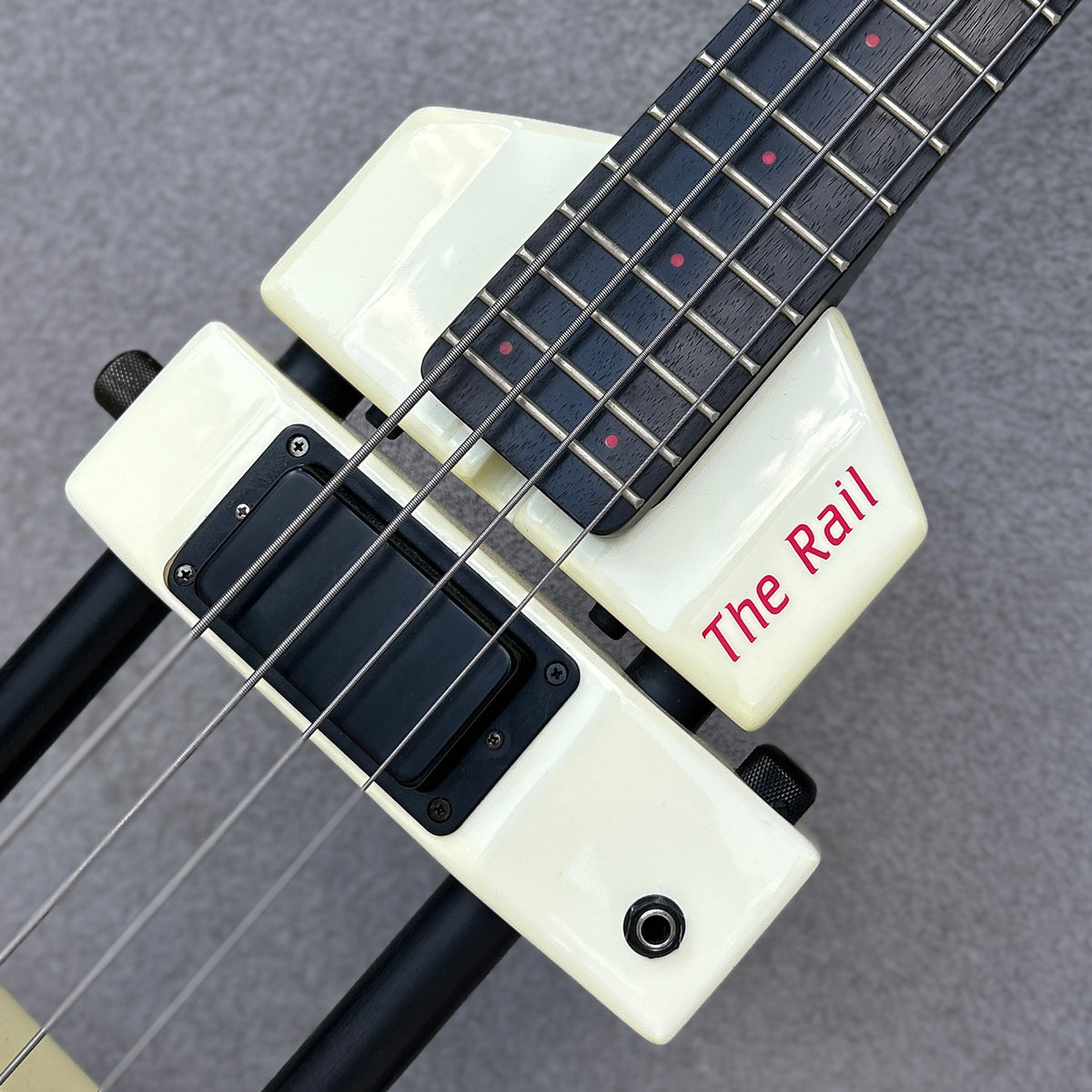 1985 Westone "The Rail" X800 Headless Bass – White w/ Original Gig Bag