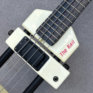 1985 Westone "The Rail" X800 Headless Bass – White w/ Original Gig Bag