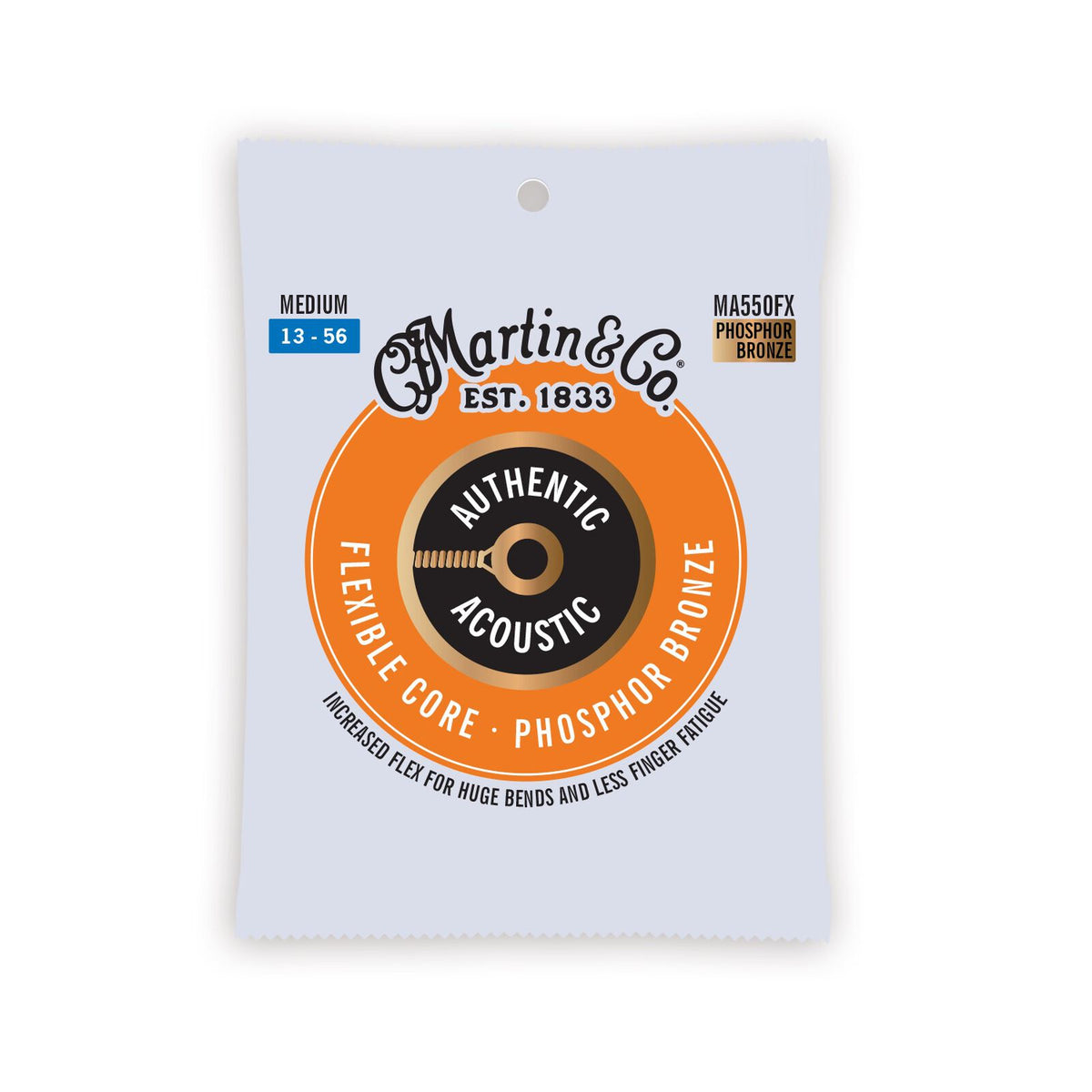 Martin Authentic Acoustic Flexible Core Strings Phosphor Bronze - Medium MA550FX