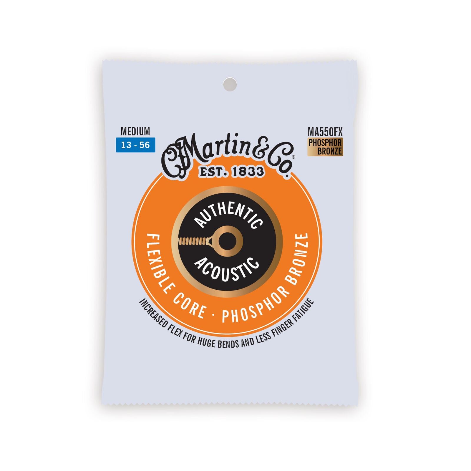 Martin Authentic Acoustic Flexible Core Strings Phosphor Bronze - Medium MA550FX