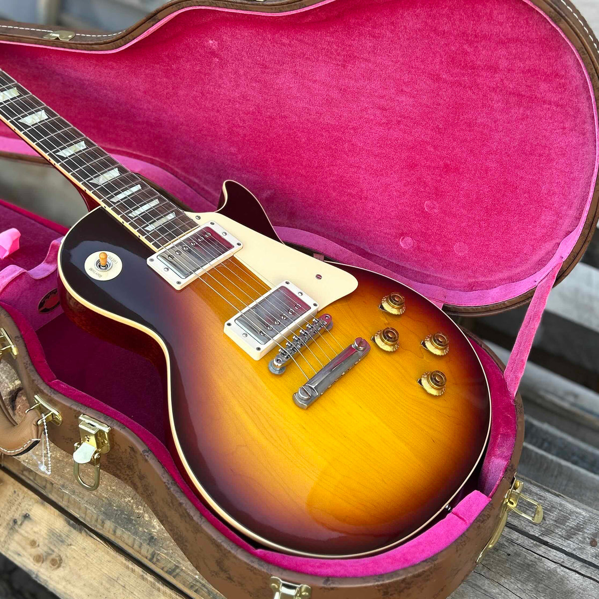2023 Gibson Custom Shop 1958 Les Paul Standard VOS Bourbon Burst w/Case