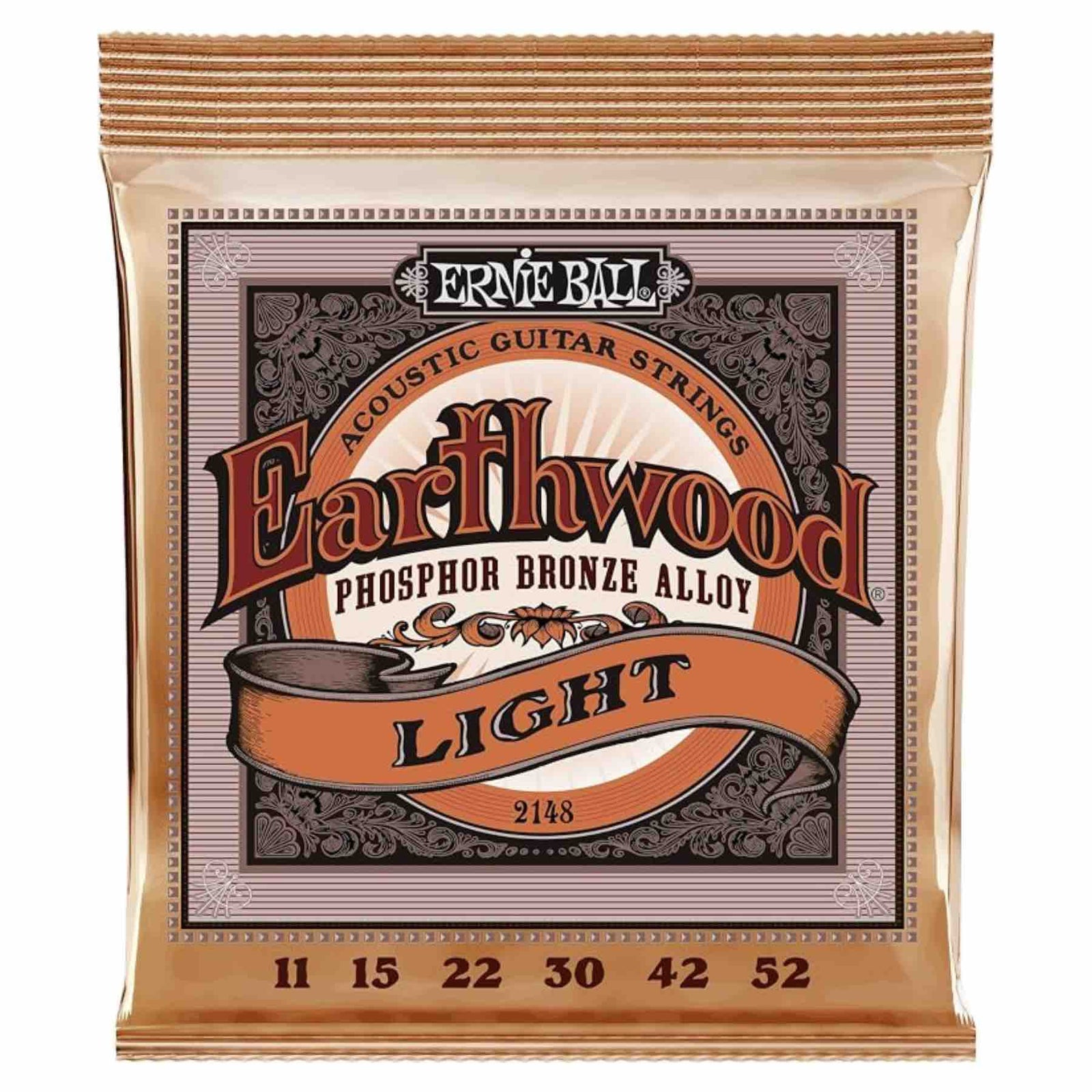 Ernie Ball Earthwood Phosphor Bronze Light Acoustic Strings 11-52