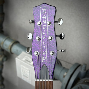 USED Danelectro Blackout 59 Sparkle Purple