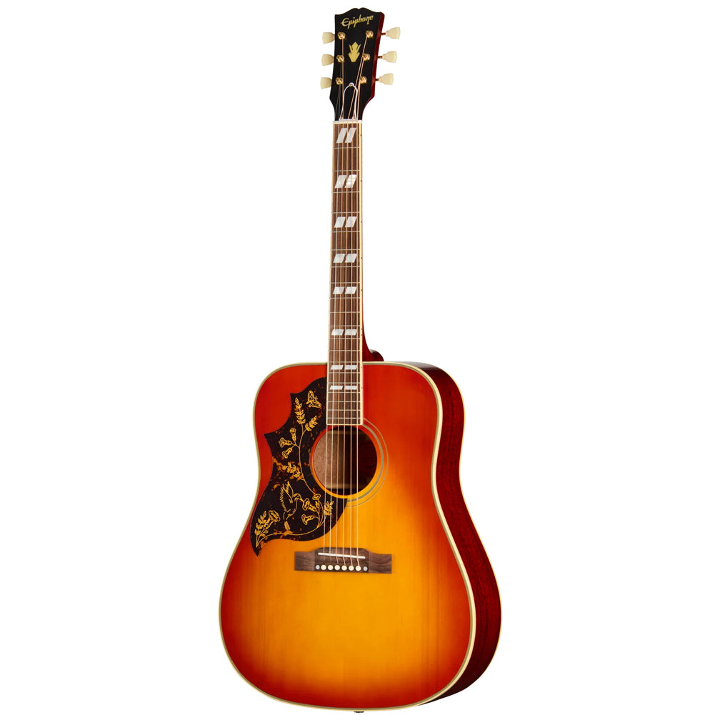 Epiphone Inspired by Gibson Custom 1960 Hummingbird Reissue Heritage Cherry Sunburst Left Handed w/Case