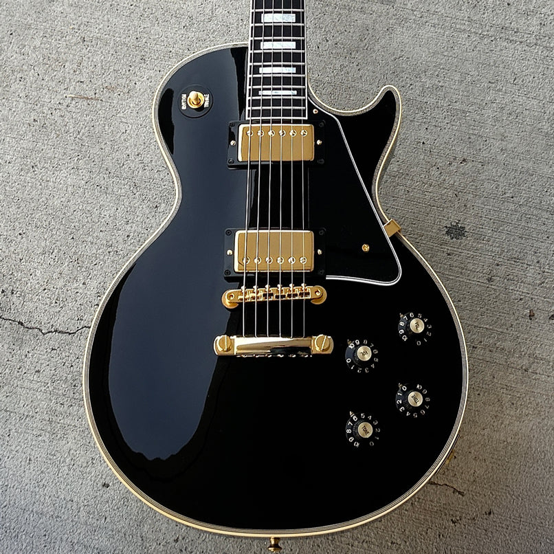 ギター Gibson Custom 1968 Les Paul Custom Ebony Gibson Custom Shop 1968 Les Paul Custom Reissue Gloss Ebony