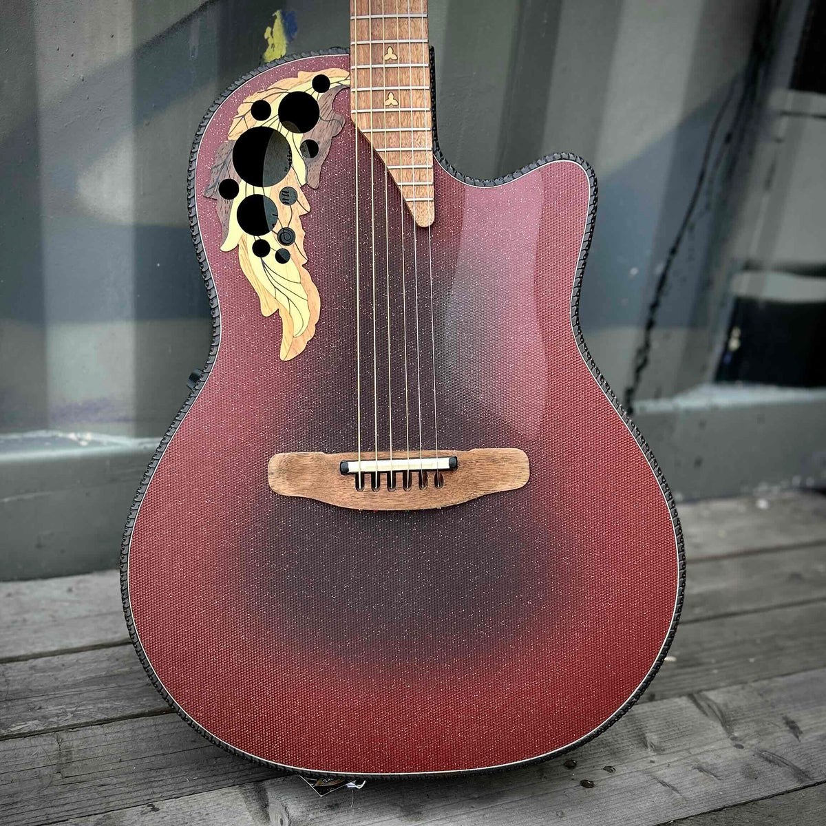 1981-83 Adamas 1581-2 Reverse Red Burst W/Case