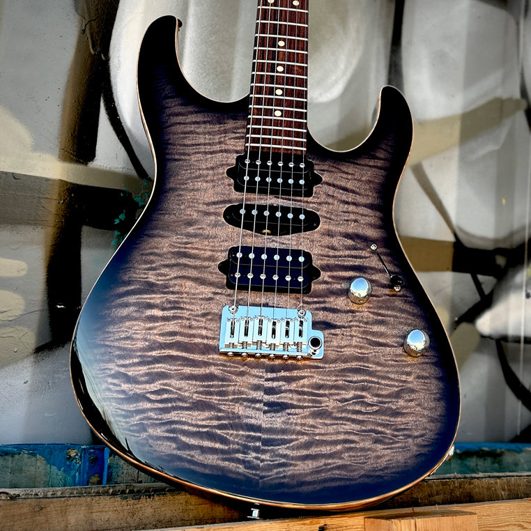 Suhr Modern Plus Pau Ferro Fingerboard Trans Charcoal Burst