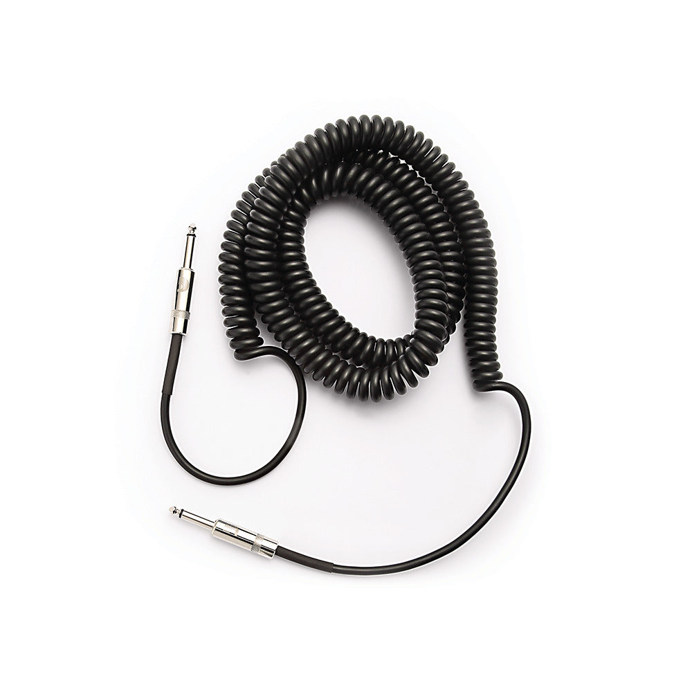 D'Addario Coiled Instrument Cable 30' Black PW-CDG-30BK
