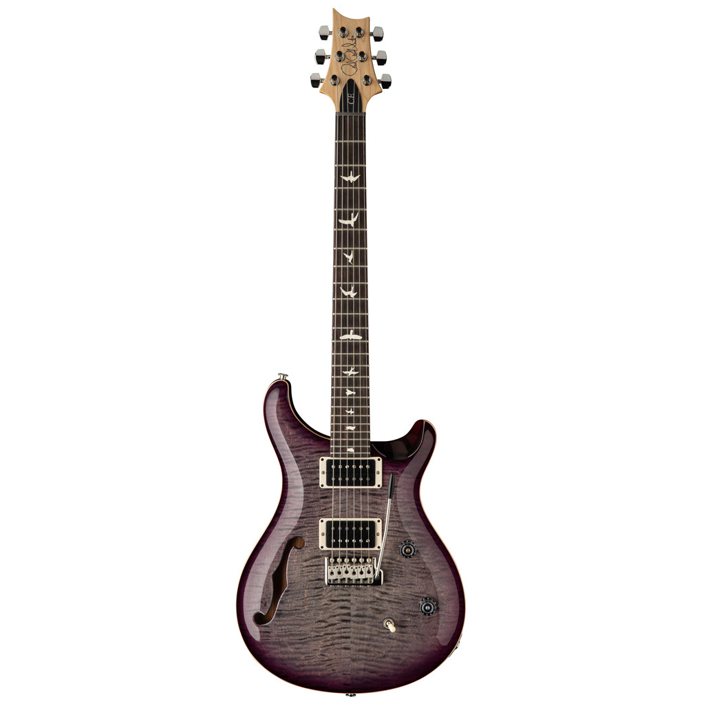 Paul Reed Smith (PRS) CE24 Semi Hollow Faded Gray Black Purple Burst w/Gig Bag