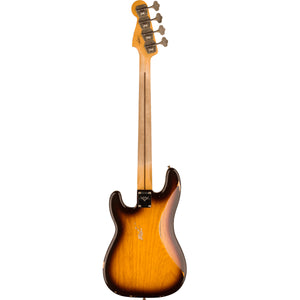 Fender Custom Shop 1958 Precision Bass Maple Fingerboard Super Faded Aged Chocolate 3-Colour Sunburst