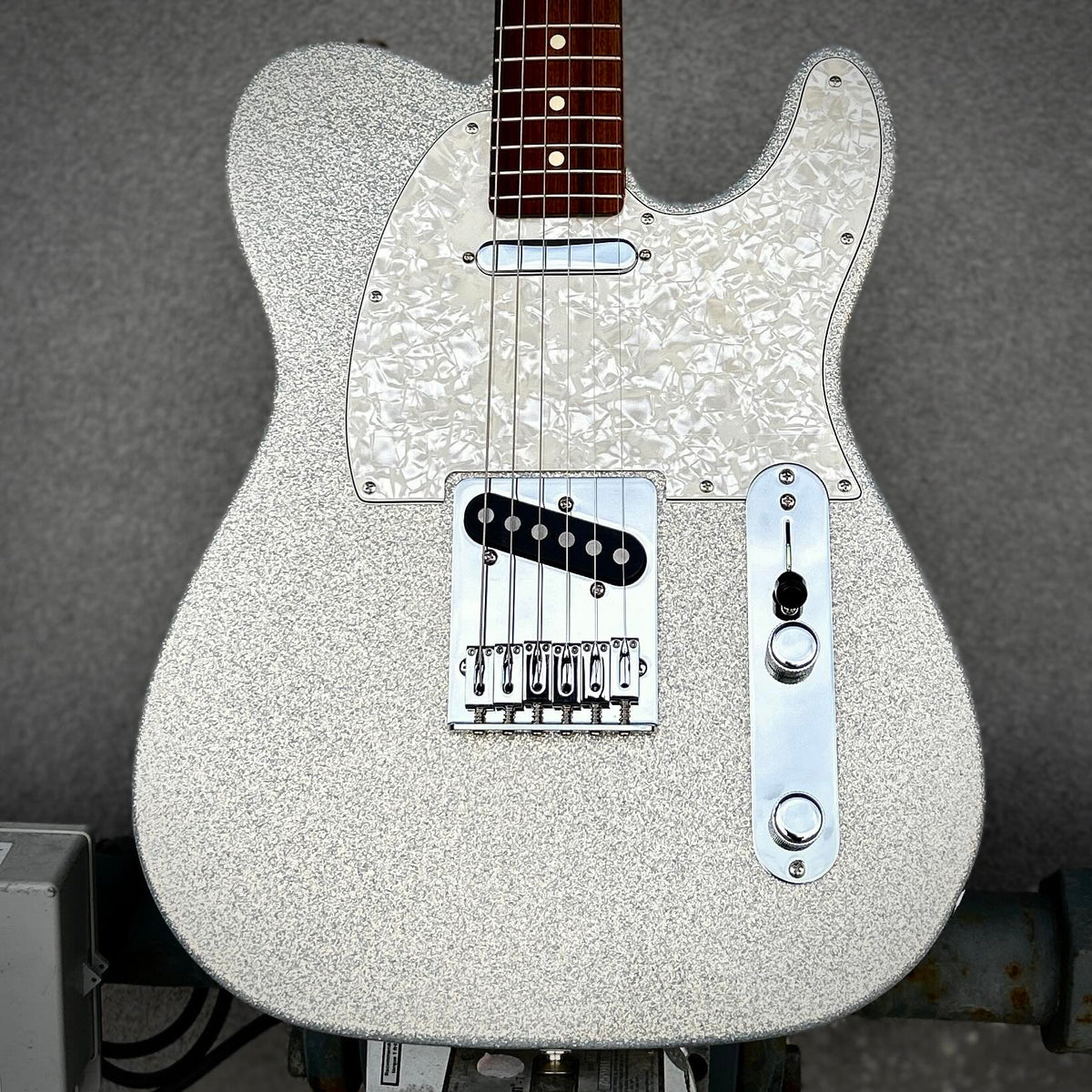 USED Fender 75th Anniversary Player II Telecaster Diamond Dust Sparkle w/Bag