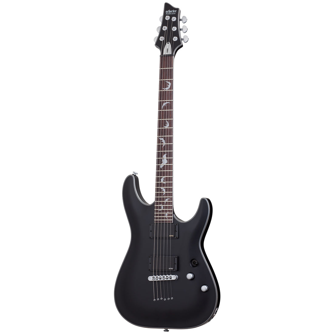 Schecter Damien Platinum-6 Satin Black - Guitarworks