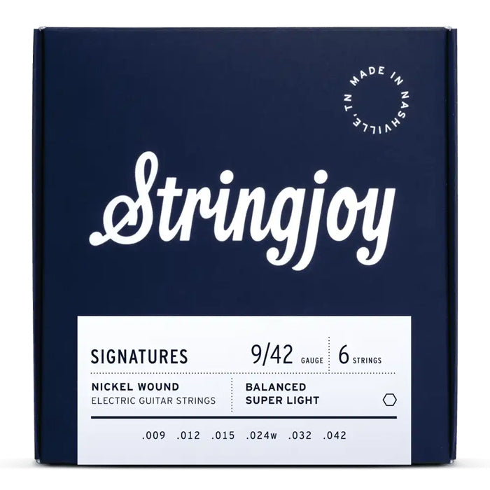 Stringjoy SJ-BAL9 Electric Guitar Strings Balanced Super Light - 9-42