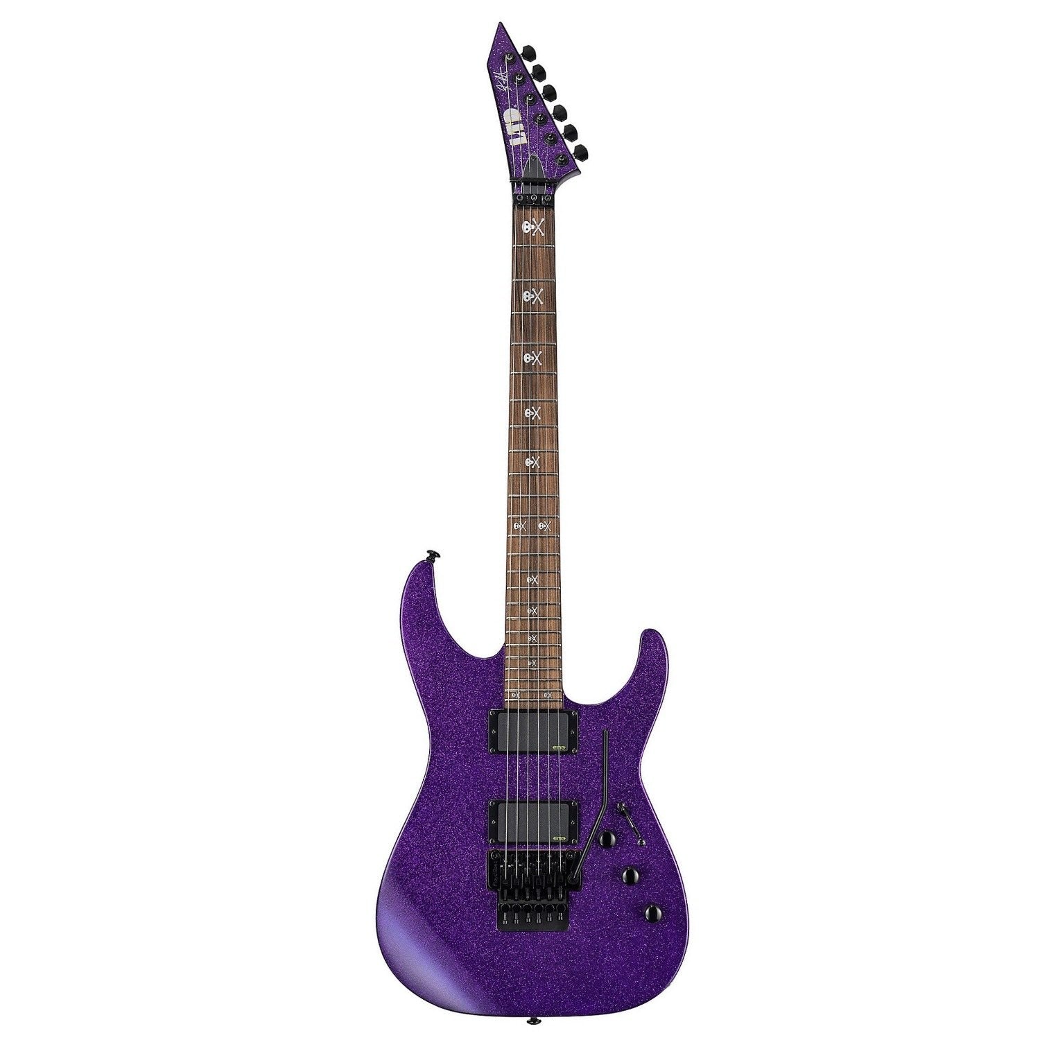 ESP LTD KH-602 Kirk Hammett Signature Series Electric Guitar, Purple Sparkle