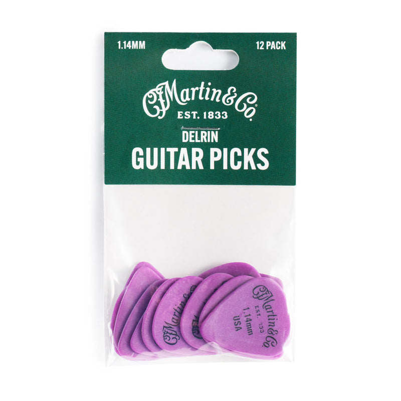 Martin Delrin Purple 351 Pick Pack (12) 1.14mm 18A0157