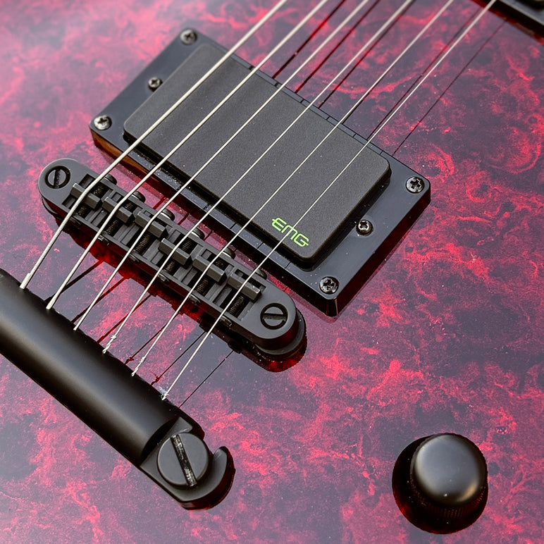 2015 Schecter Solo II Apocalypse Red Reign w/Case