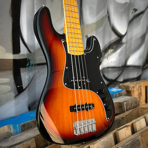 2024 Markbass GV 5 Gloxy 3-Tone Sunburst CR MP Passive 5 String Bass w/Bag