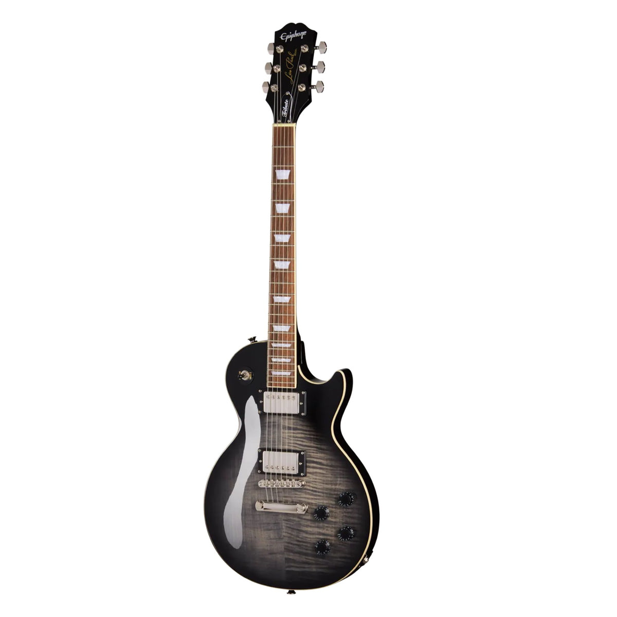 Epiphone Les Paul Tribute Plus Electric Guitar - Transparent Ebony Burst