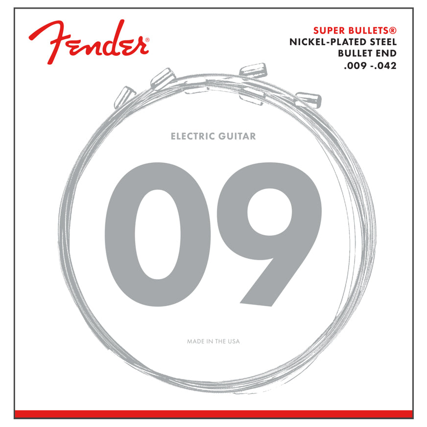 Fender 3250 Super Bullets Nickel Plated Guitar Strings 9-42