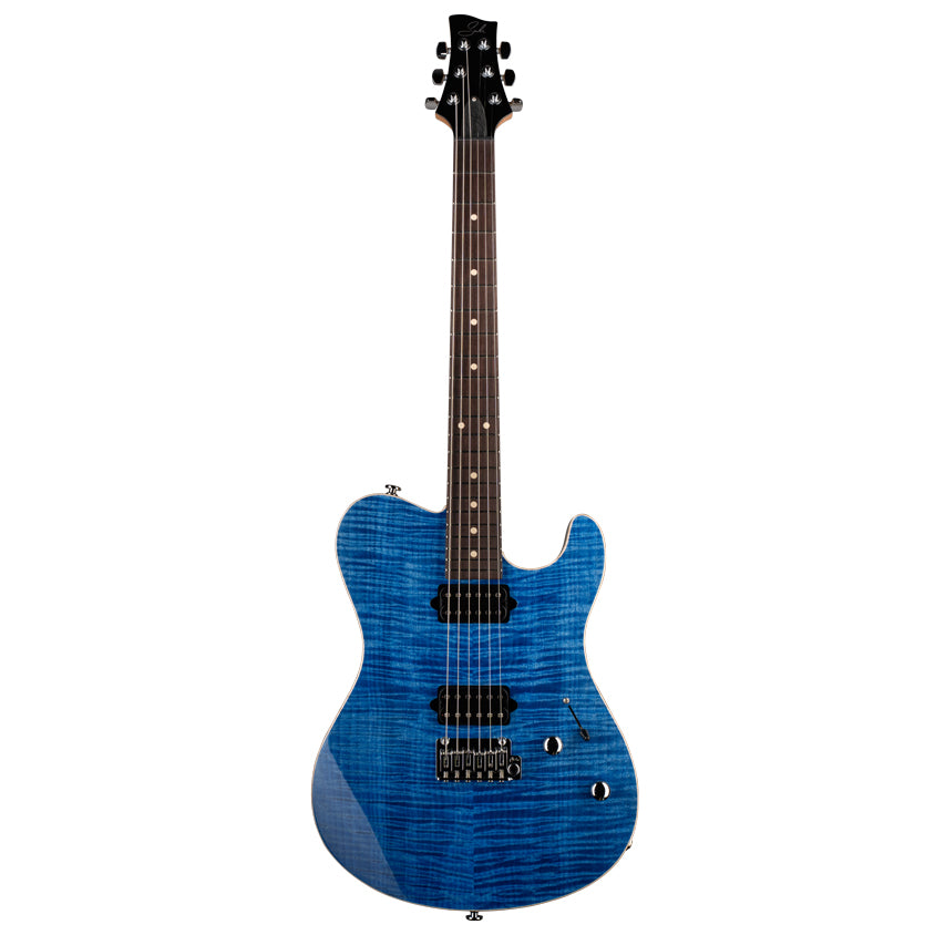 Suhr Oso Short Scale Figured Maple Rosewood Fingerboard Trans Blue w/Soft Case