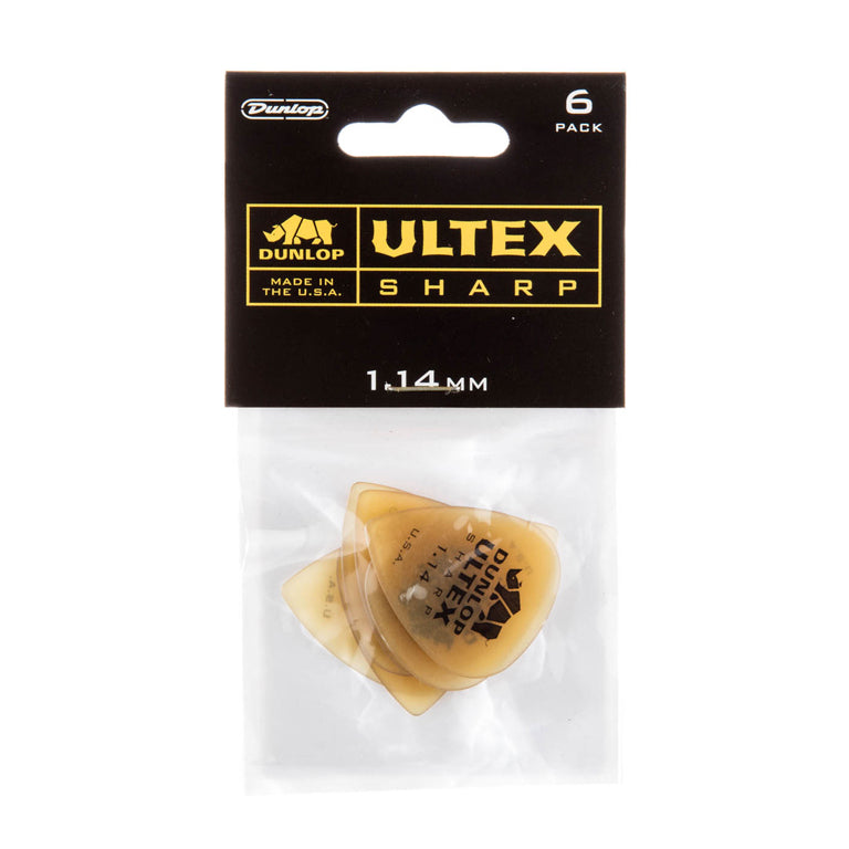 Dunlop Ultex Sharp Player's Pack 1.14mm 6-Pack