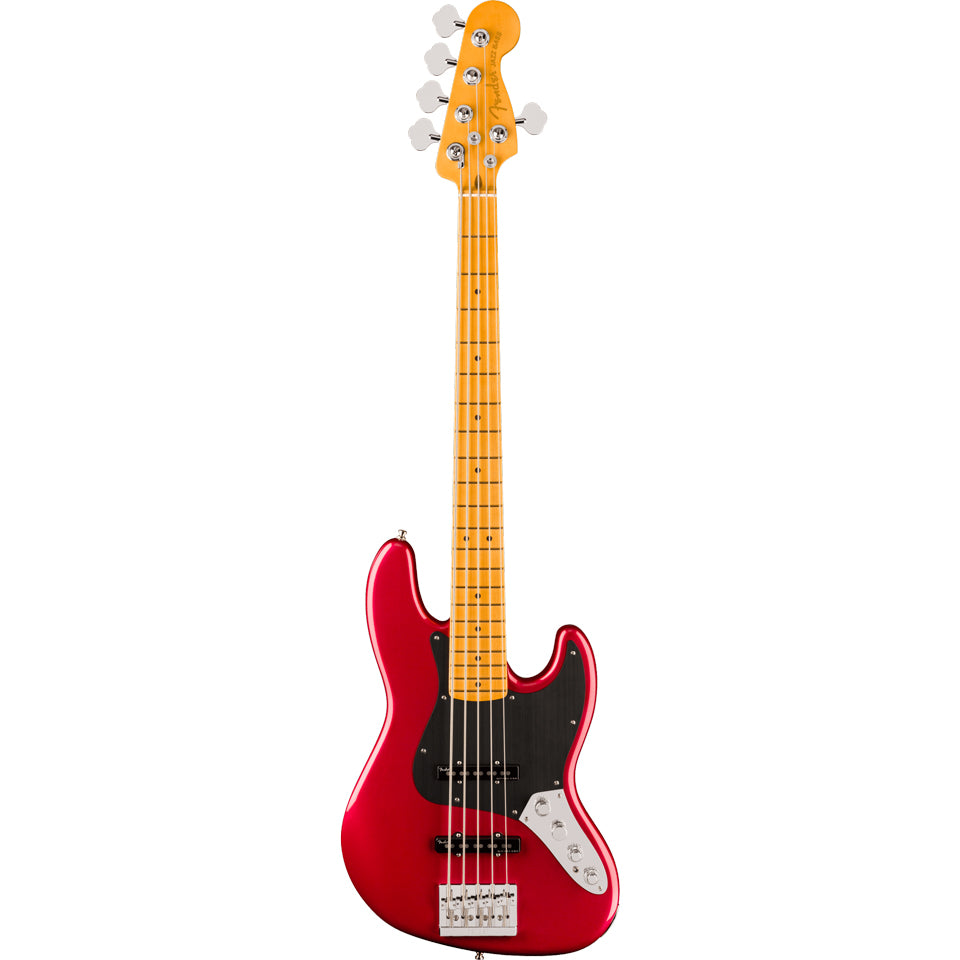 Fender American Ultra II Jazz Bass V Maple Fingerboard Sinister Red w/Case