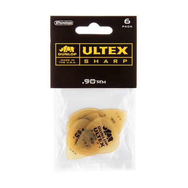 Dunlop Ultex Sharp Picks 6 Pack .90 mm 433P.90