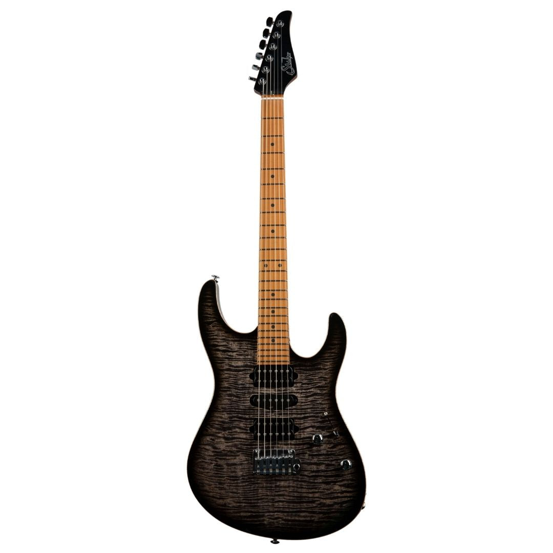 Suhr Modern Plus HSH Roasted Maple Fingerboard Trans Charcoal Burst w/Soft Case