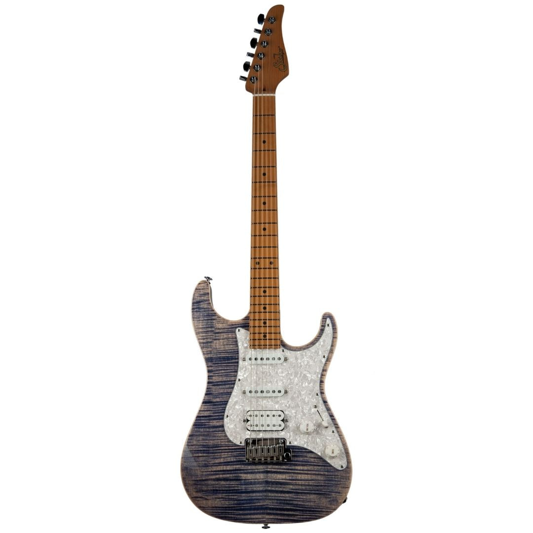 Suhr Standard Plus HSS Roasted Maple Fingerboard Trans Blue Denim Slate w/Soft Case