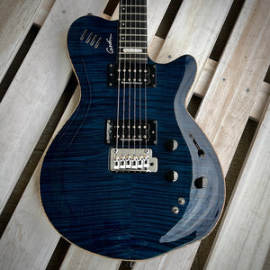 Used Godin LGXT Trans Blue Flame w/Bag