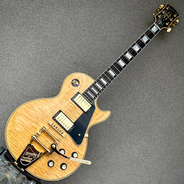 Gibson Custom Shop Les Paul Custom Figured Antique Natural w/Bigsby