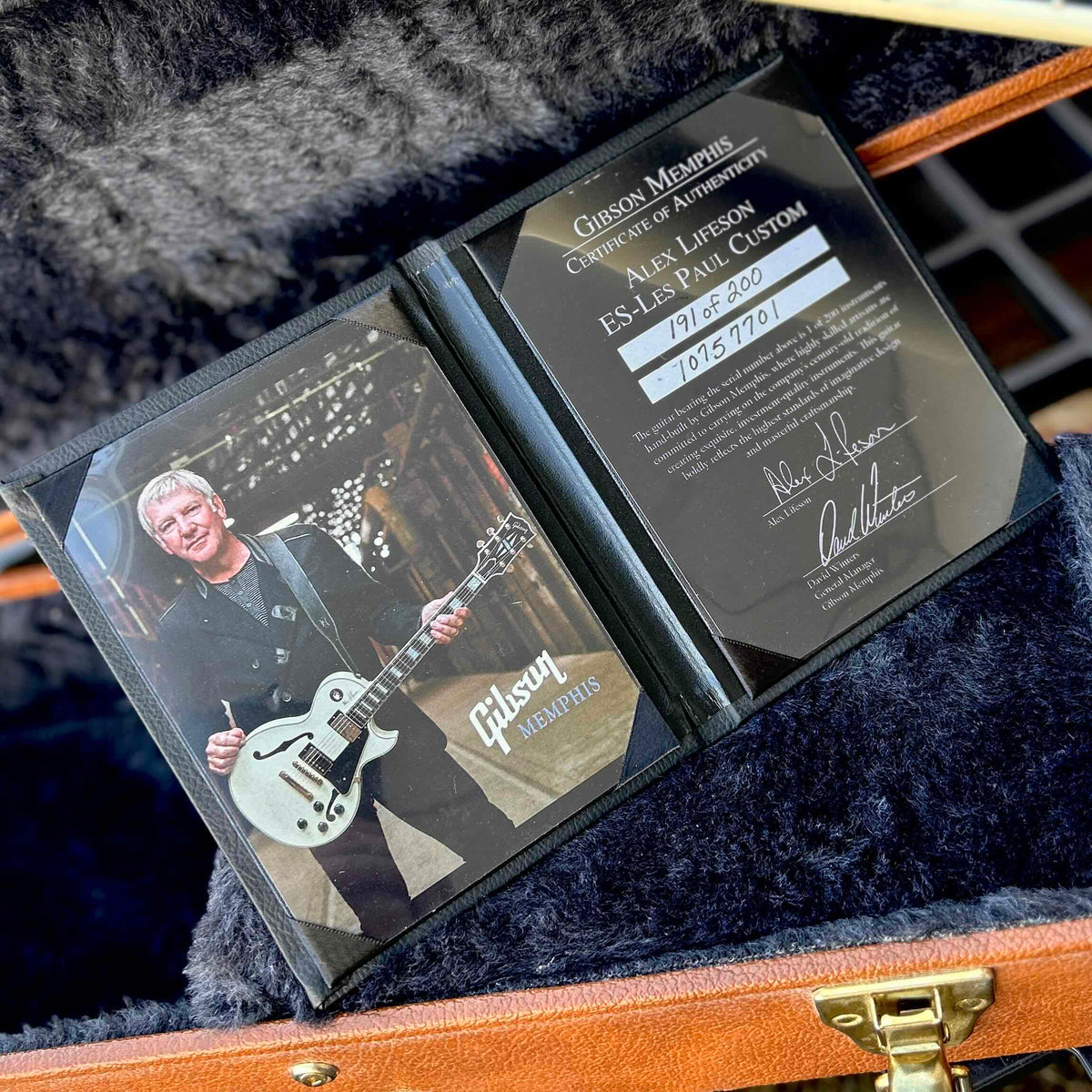 2017 Gibson Memphis Alex Lifeson Signature ES-Les Paul VOS W/Case