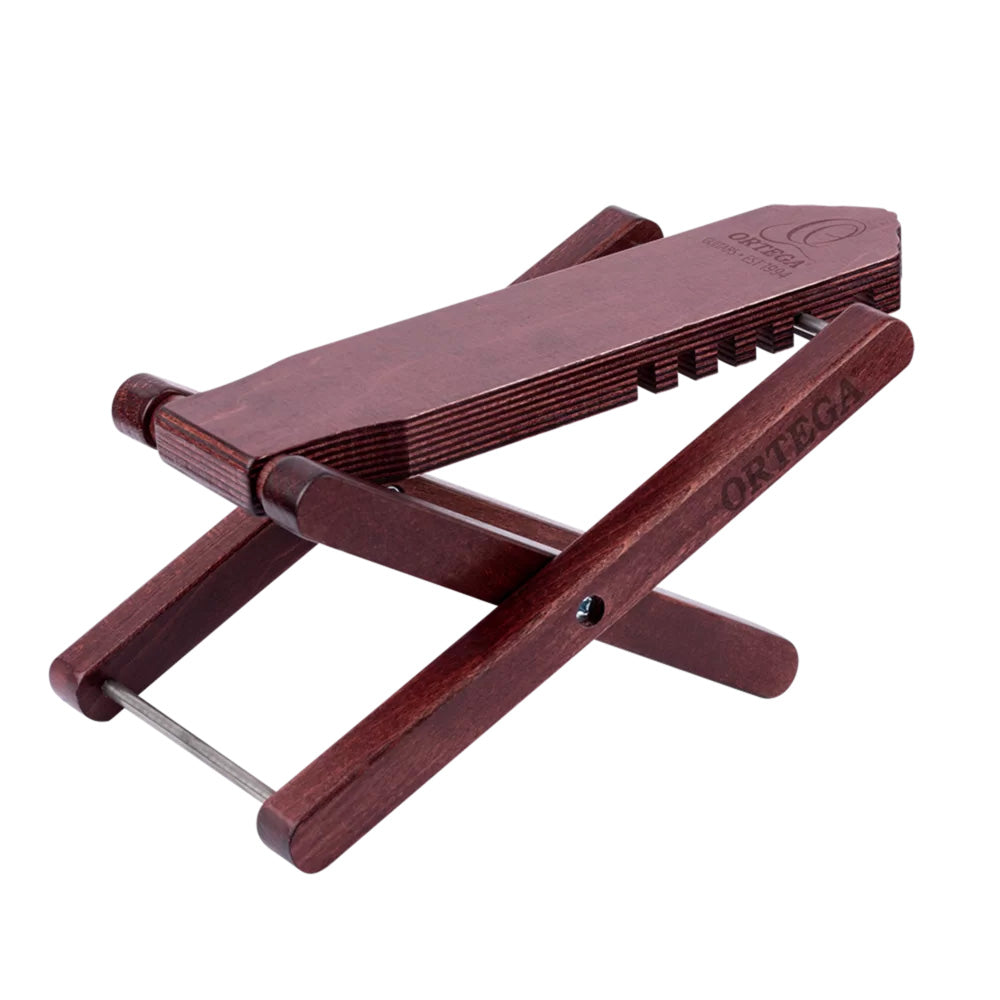 Ortega Wooden Foot Stool Wine Red OWFS-1WR