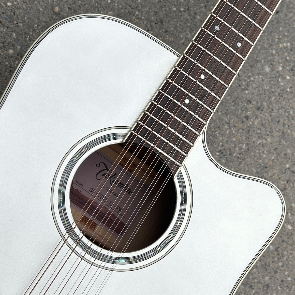 2024 Takamine GD37CE-12 PW 12-String Acoustic-Electric Pearl White w/Gig Bag