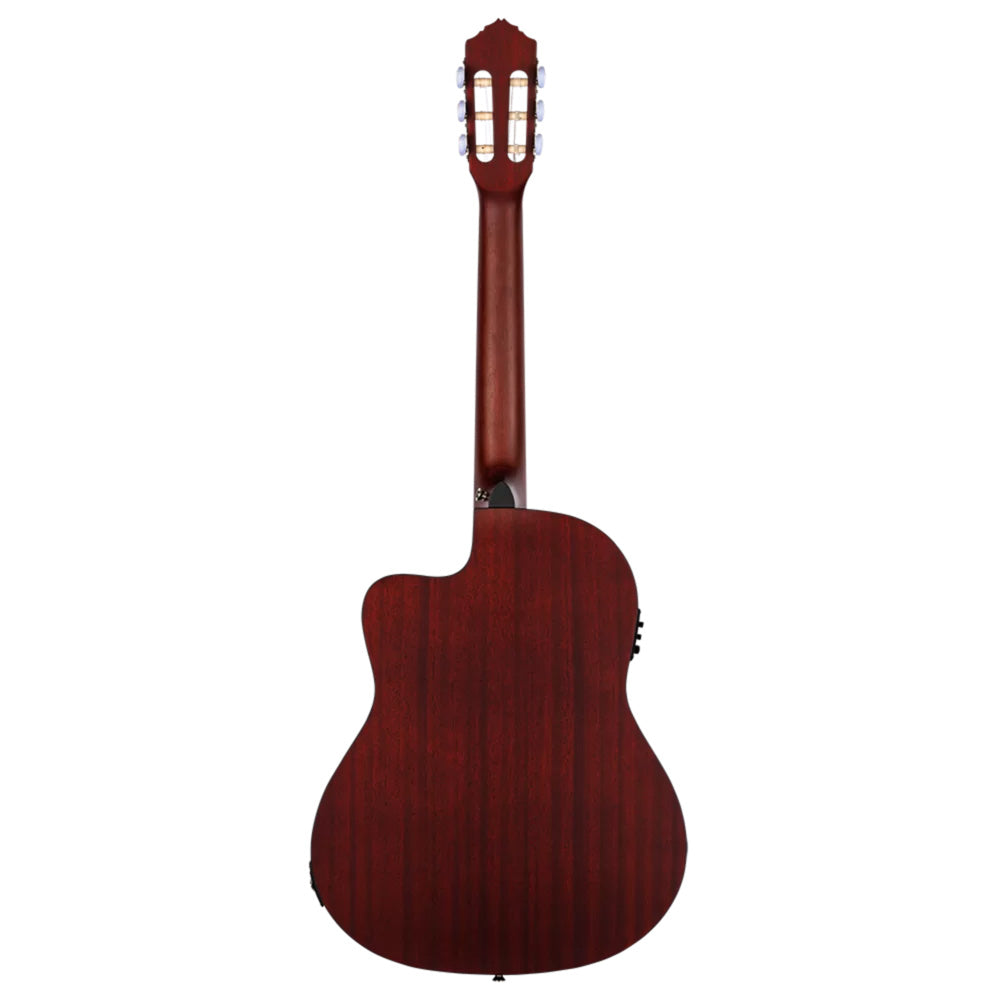 Ortega Family Series RCE125MMSN Thinline Acoustic-Electric Nylon Guitar Mahogany w/Bag