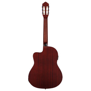 Ortega Family Series RCE125MMSN Thinline Acoustic-Electric Nylon Guitar Mahogany w/Bag