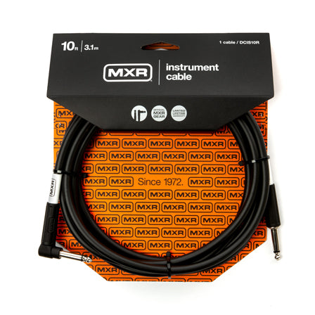 MXR Standard Instrument Cable Straight/Angle 10 Feet R/A DCIS10R