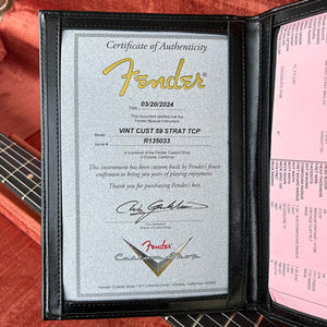 Fender Custom Shop Vintage Custom 1959 Stratocaster NOS Rosewood Fingerboard Chocolate 3-Color Sunburst
