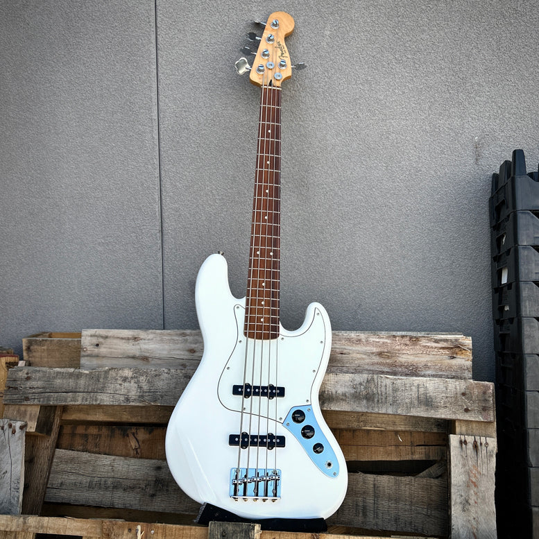 2019 Fender Player Jazz Bass V Polar White