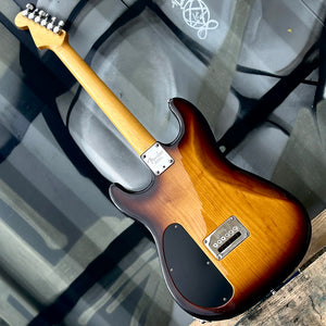Used Custom Warmoth Stratocaster — AAA Quilted Maple Top, Seymour Duncan Antiquity Pickups w/Fender Case