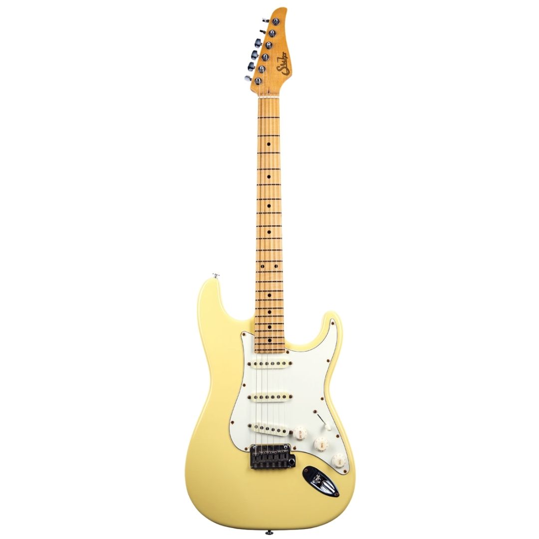 Suhr Classic S Antique Vintage Yellow SSS Maple Fingerboard w/Soft Case
