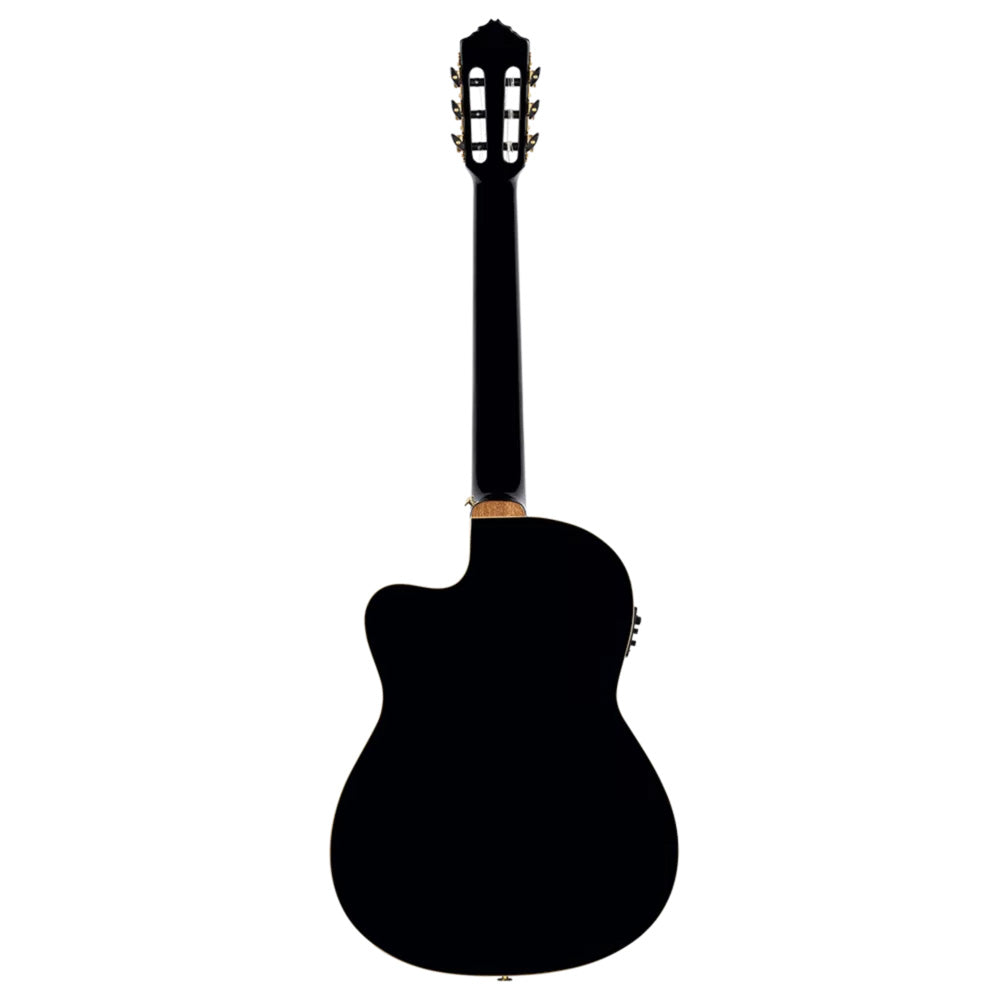 Ortega Performer Series RCE138-T4BK Thinline Acoustic Electric Nylon Black w/Bag