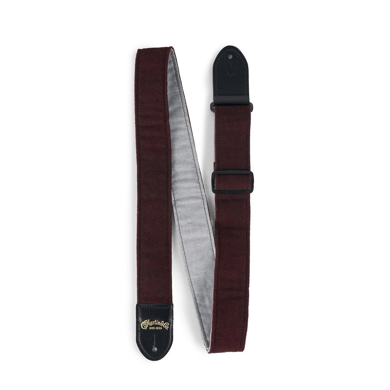 Martin Sea Wool Strap Burgundy Tweed 18A0149