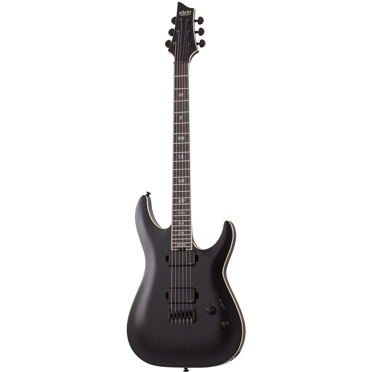 Schecter C-1 SLS Elite Evil Twin Satin Black