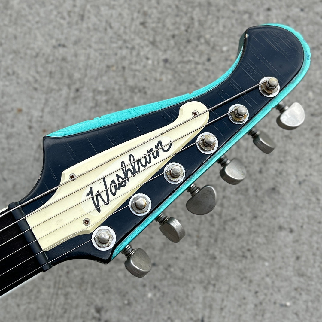 2012 Washburn USA Custom Shop PS2012 Paul Stanley Time Traveler Starfire Prototype #2 Twilight Turquoise Relic