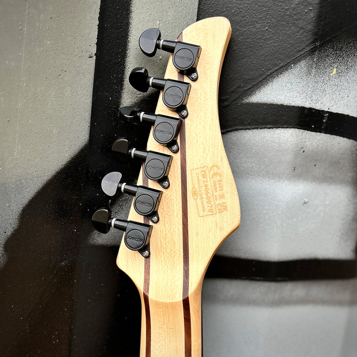 2024 Schecter Reaper-6 FR  Floyd Rose Satin Charcoal Burst