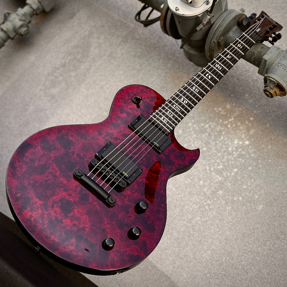 2015 Schecter Solo II Apocalypse Red Reign w/Case