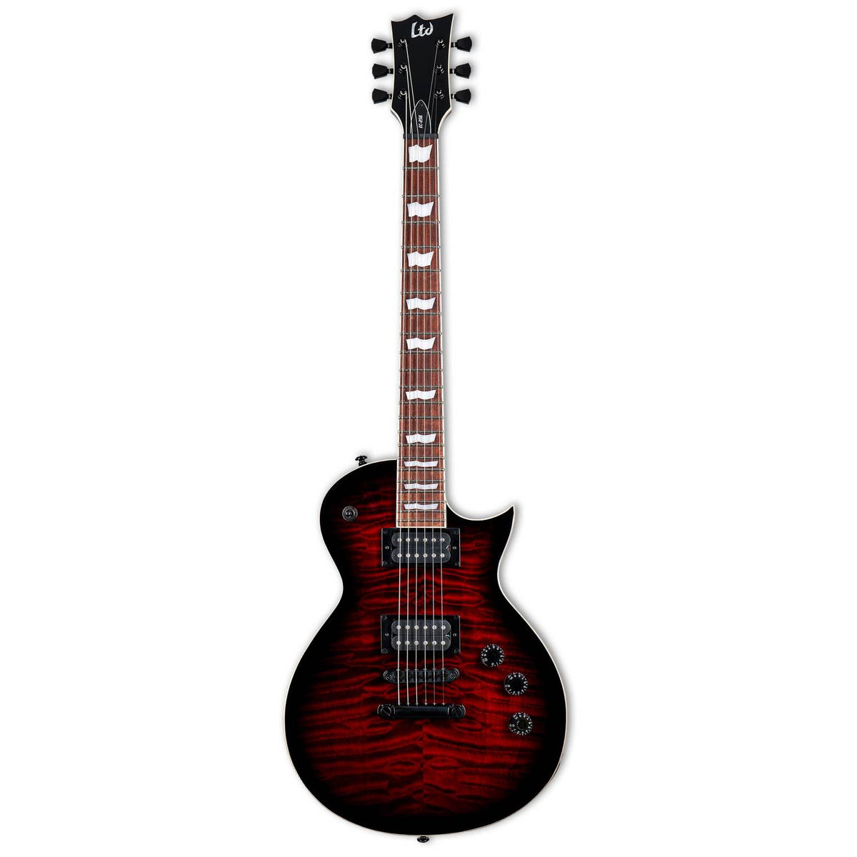 EC-256QM Electric Guitar, See Thru Black Cherry Sunburst