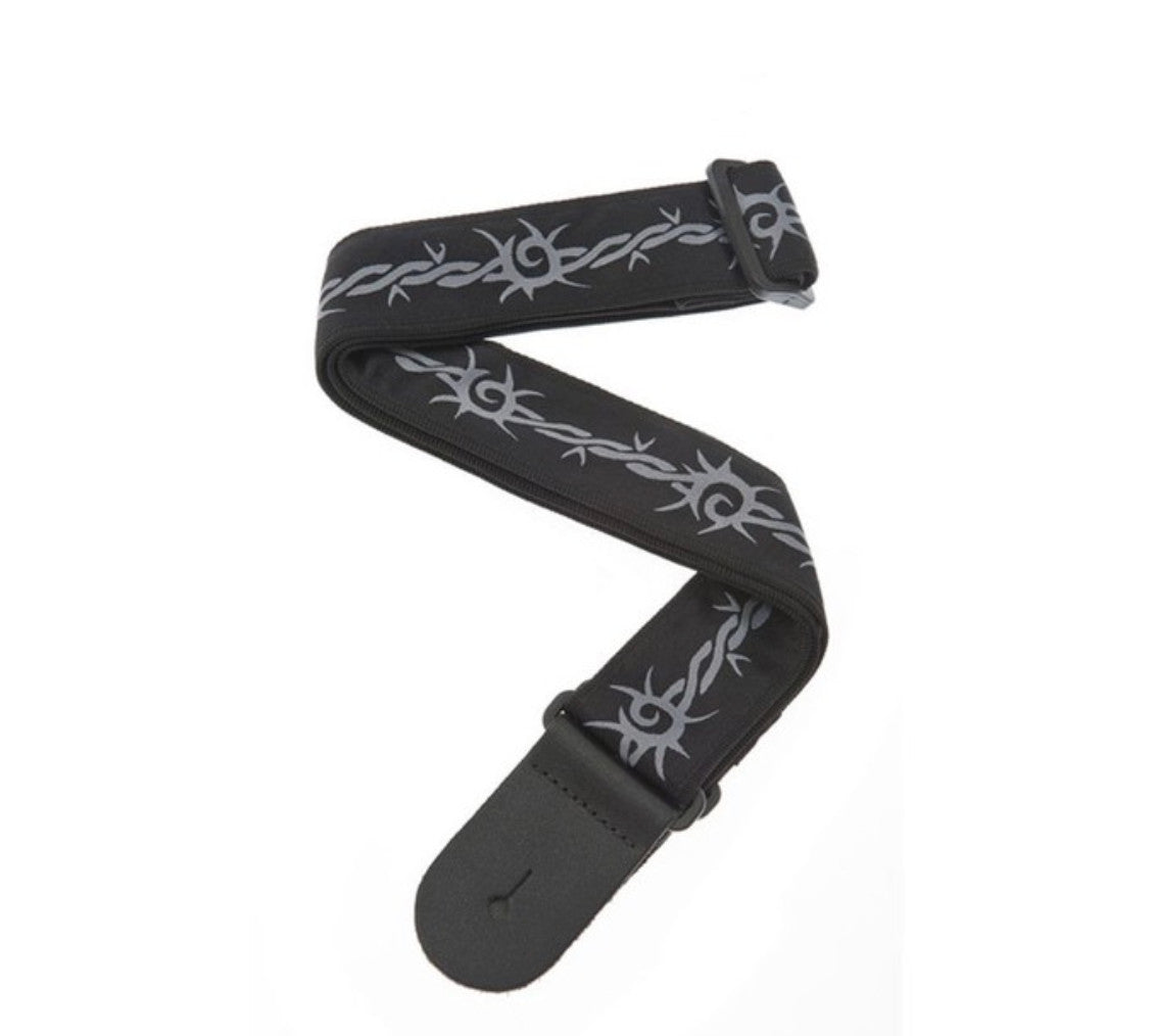 D'Addario Barbed Wire Woven Guitar Strap, 50F04